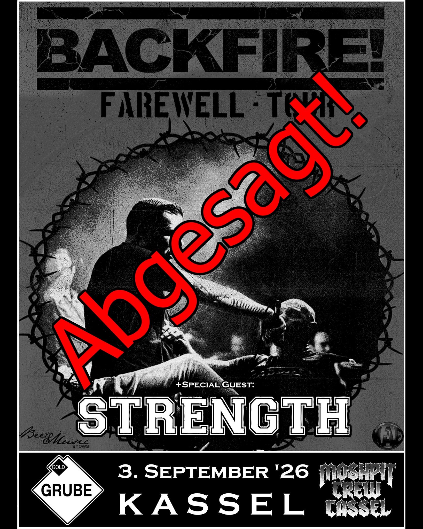 (Abgesagt!) BACKFIRE (Farewell Tour) + STRENGTH